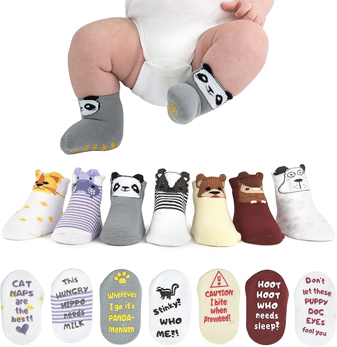Funny Quote Baby Socks Gift Set